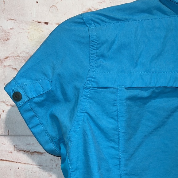 Mountain Hardwear Women’s Canyon Shirt button down short sleeve Bright blue XS - Picture 7 of 9